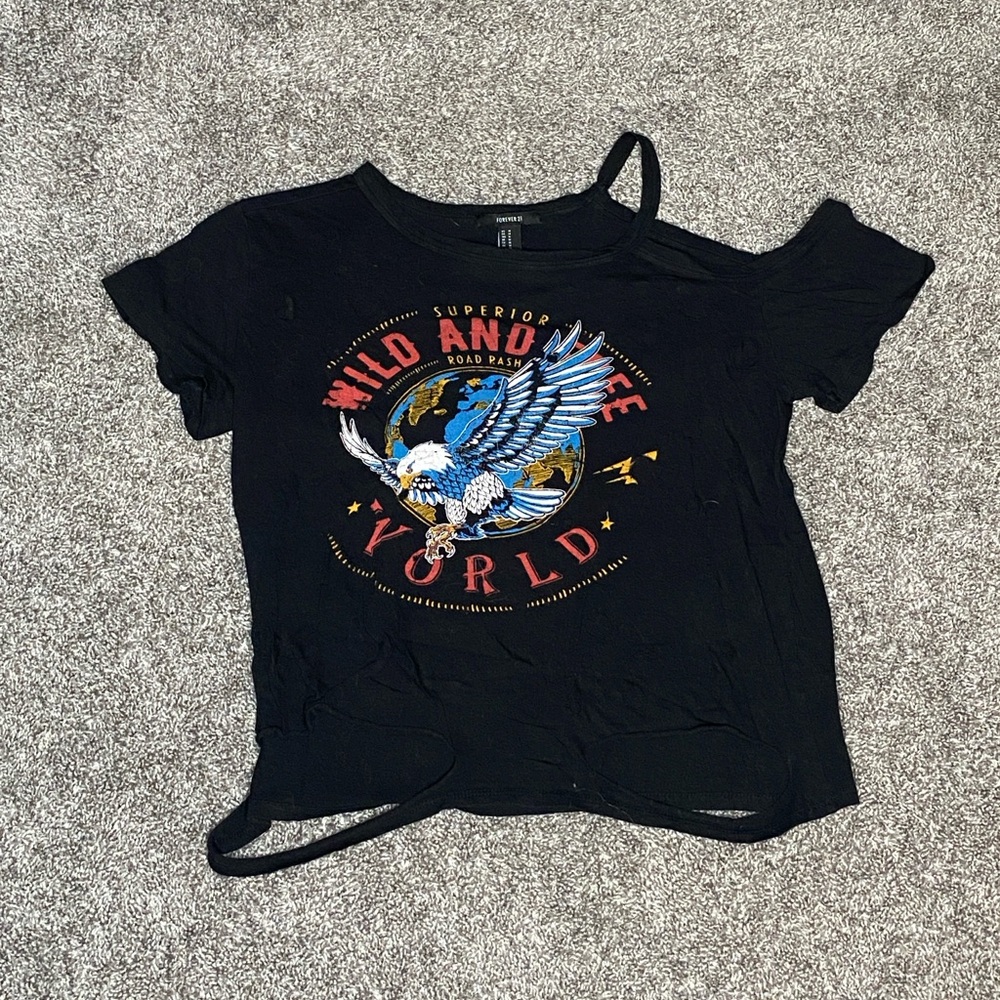 Wild N Free Destroyed Crop Top